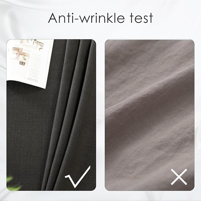 BALCONY & FALCON Rectangle Tablecloth 57" x 85" Washable Wrinkle Resistant and Water Proof Table cloth, Decorative Linen Fabric Tablecloths for Dining, Parties, Kitchen, Wedding and Outdoor Use, Black