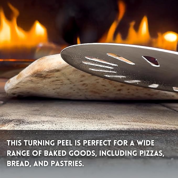 9 Inch Premium Turning Peel - Lightweight and Durable, Perfect for Turning and Retrieving Pizza, Bread, and Pastries from the Oven
