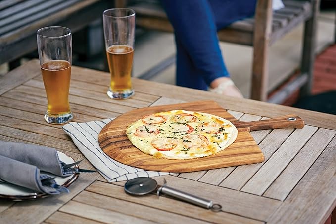 Ironwood Gourmet Napoli Pizza Peel, Acacia Wood 14 x 20 x 0.5 Inches