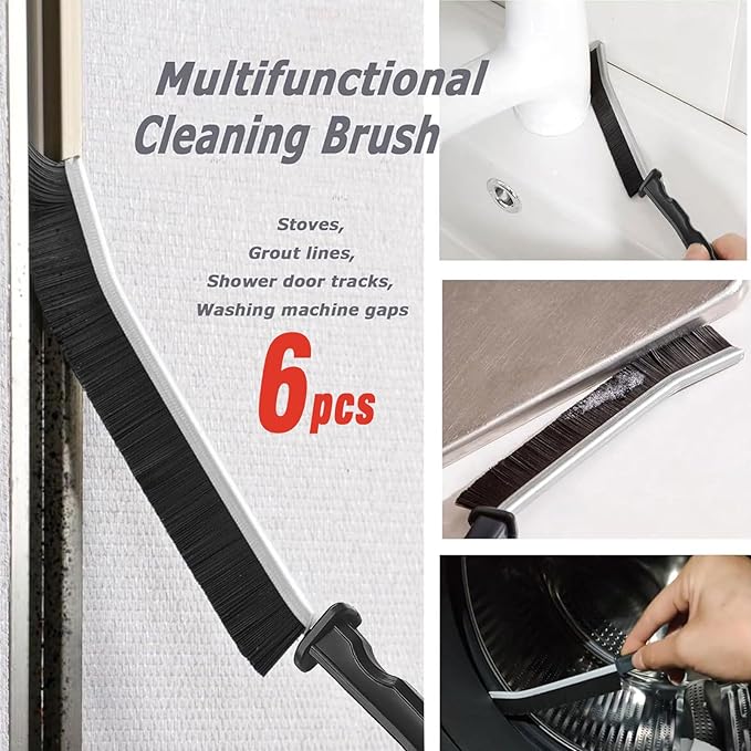 Crevice Cleaning Brush,Multifunctional Cleaning Brush Tool, Bathroom Gap Brush, Small Cleaning Brush, Grout Brush, Kitchen Brush, Cleaning Tools for Toilet, Bathroom, Home, Bathtub, Sink, Household