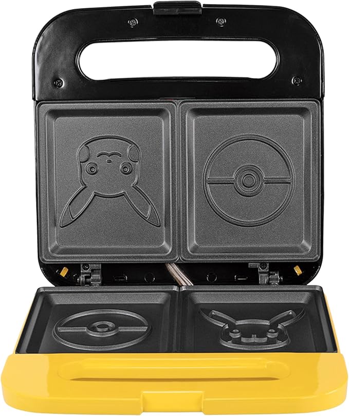 Uncanny Brands Pokemon Pikachu Sandwich Maker - Small Kitchen Appliance