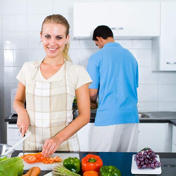 Digital Food Scale, Kitchen Scale for Cooking, Baking, and Weight Loss, 1g/0.03oz Precise Graduation, Tempered Glass （White）