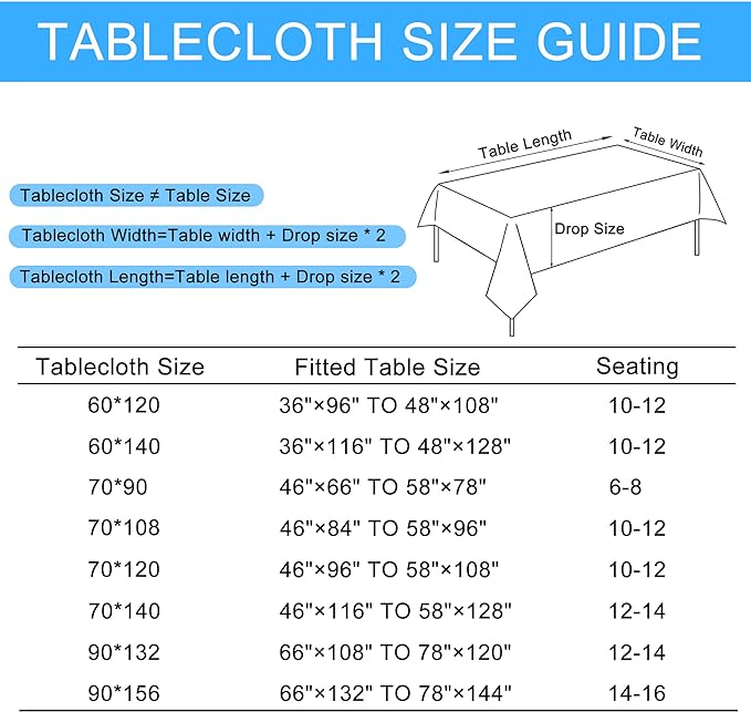 Hiasan Faux Linen Rectangle Tablecloth - Wrinkle and Stain Resistant Washable Table Cloth for Kitchen Dining Room Holiday Table Cover for Dinner, Champagne, 60 x 140 Inch