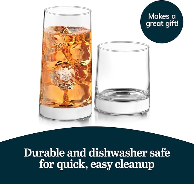 Libbey Cabos 16-Piece Tumbler and Rocks Glass Set