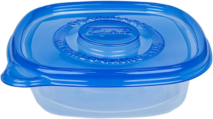 Glad GladWare Entrée Food Storage Containers, Medium Square - Meal Container Holds up to 25 Ounces of Food - Lock Tight Seal, 5 Count - 6 Pack