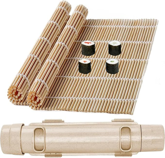 Sushi Bazooka, Bamboo Sushi Rolling Mat, Sushi Making Kit For Beginners - 3 PCS