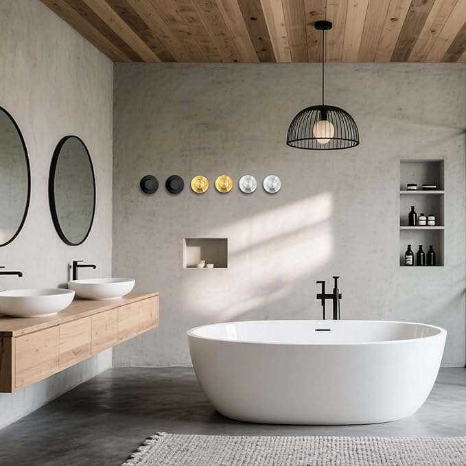 4 Pcs Suction Cup Hook for Shower，Removable Hooks，Towel Hooks，Suction Hooks for Bathroom, Bedroom, Glass Window (Gold)