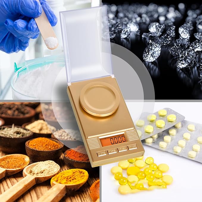Fuzion Digital Milligram Scale 50g/ 0.001g, Portable Jewelry Scale, Gold Scale, Gem Scale, Micro Scale for Powders