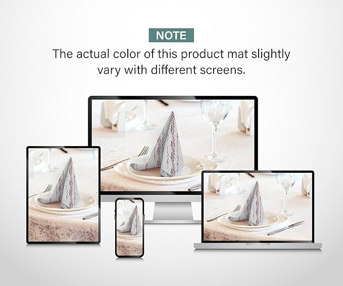 RUVANTI Cloth Napkins Set of 12 Cotton 100%, 18x18 Inches Napkins Cloth Washable, Soft, Absorbent. Cotton Napkins for Parties, Christmas, Thanksgiving, Weddings, Dinner Napkins Cloth - Wheatable