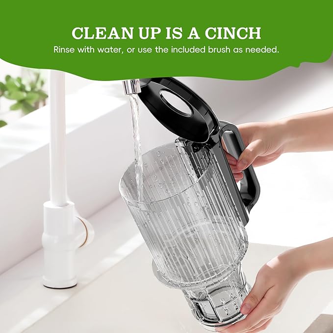 Cold Press Juicer, Wide Feed Chute Juicer Machines, Stainless Steel Slow Masticating Juicers Easy to Clean, Vegetables & Fruits Juice Extractor, High Juice Yield, Silver Color Knob