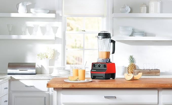 Vitamix 5200 Professional Grade Blender for Smoothies, Food Grinder and Emulsifier, 64oz Pitcher, Red