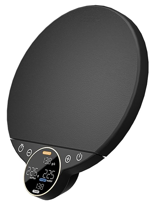 Cocinare Balance Digital Coffee Scale, Precision Control with Three Modes - Brewing Assist, Weighing, Competition, Digital Kitchen Scale for Coffee and Small Goods, Up to 3000g (Obsidian Black)