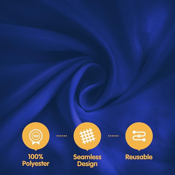 BRILLMAX 10 Pack Navy Blue Tablecloths 70 x 120 Inch for 6ft or 8ft Rectangle Tables - Rectangular Bulk Linen Polyester Fabric Washable Cloth Cover for Wedding Reception Banquet Birthday Party