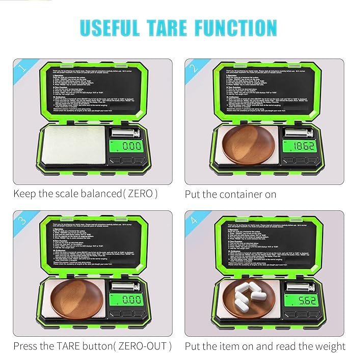 Fuzion Pocket Gram Scale, 500g x 0.01g Digital Jewelry Scale, 6 Modes Conversion Mini Scale with LCD Display, Tare for Herb, Food, Jewelry, Medicine