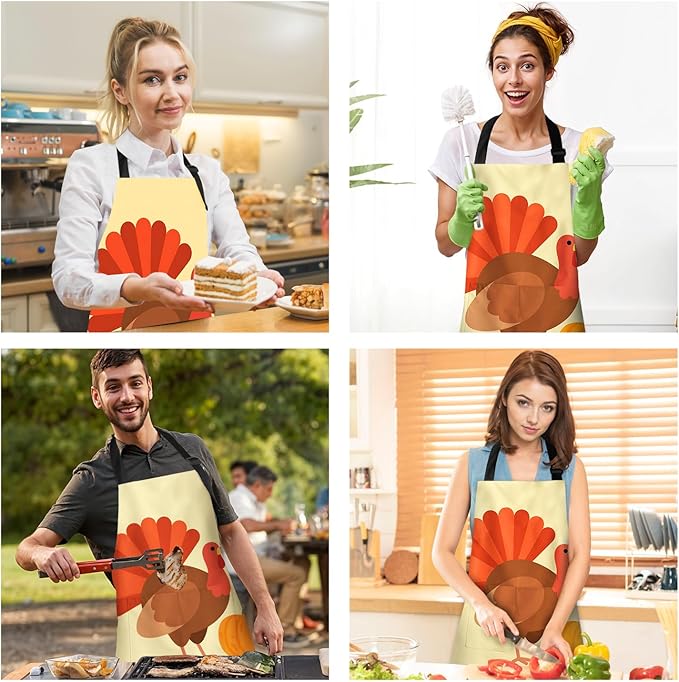 Halloween Apron Home Kitchen Cooking Baking Gardening for Women Men with Pockets waterproof 32x28 inch