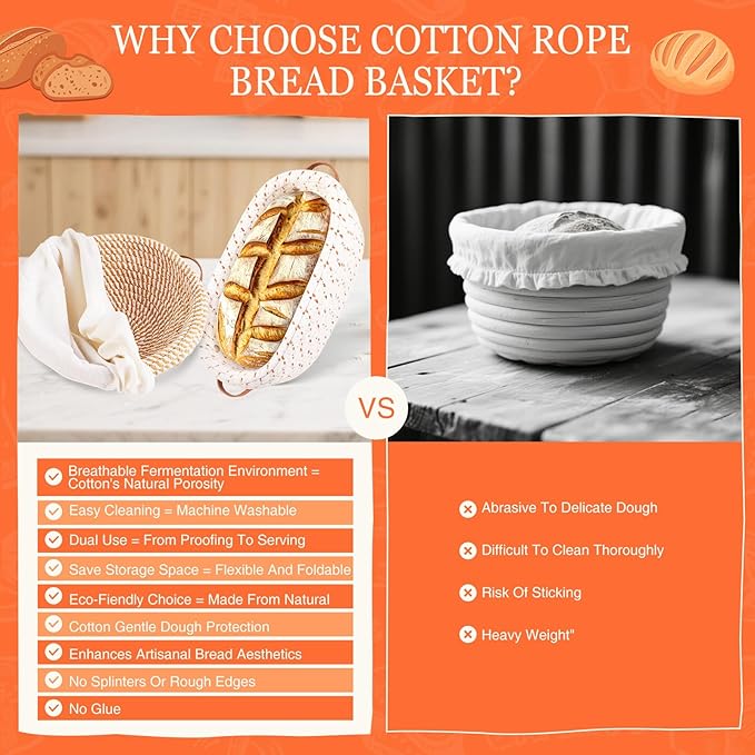 Sourdough Starter Kit, Sourdough Bread Baking Supplies, Sour Dough Starter Kits, Woven Bread Proofing Basket, Sourdough Kit Jar Sour Dough Bread Making Tools Kit Accessories, Gifts for Women Mom Wife