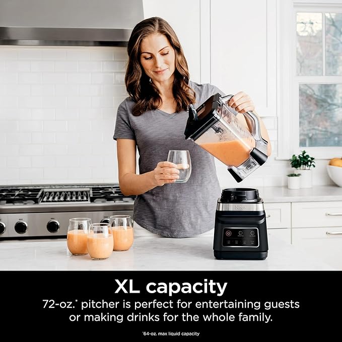 High Power Multi-Mode Kitchen Blender Bundle with 72-oz Pitcher – 1200W Smart Blending, Special Edition by Ninja