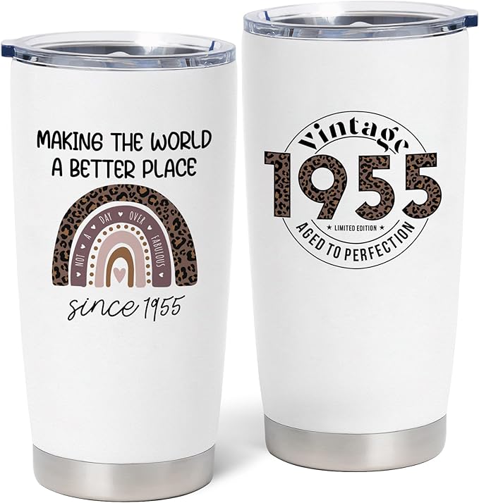 70th Birthday Gifts for Women, 1955 Birthday Gifts, 70 Years Old Birthday Gifts, Best 70th Ever Birthday Gifts, Birthday Gifts for Her Turning 70, Funny 70th Birthday Gifts Ideas 20 oz Tumbler