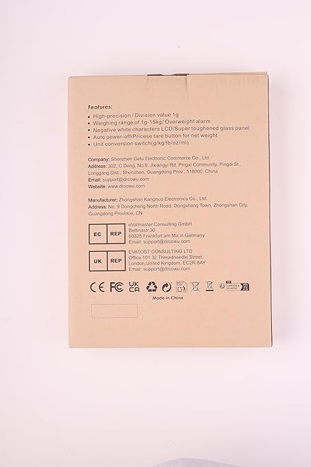 Large Food Scale Digital 15kg, Kitchen Scales with Customized Auto Shut Off Time Setting 3, 10 & 60 Mins, Weight Balance with 1g Accuracy and LCD Display, Grams and Oz for Home Use