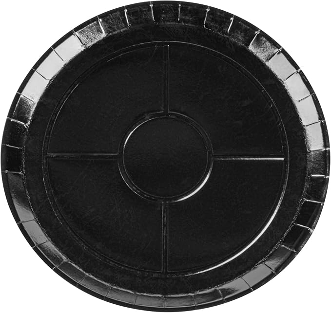 Restaurantware-Eco Pie 18 Inch Paper Pizza Trays, 50 Round Pizza Pans - Oven-Ready, Microwavable, Black Paper Pan For Large-Sized Pizzas, For Baking, Cooking, Bread, Meat, Or Pies