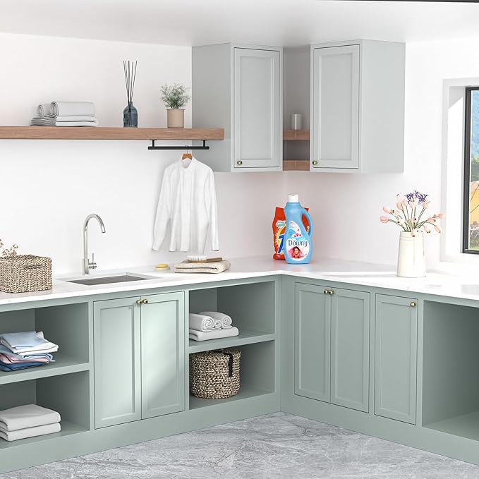 Mocoloo 23 Inch Laundry Sink - 23 x 18 Undermount Utility Sinks 16 Gauge Single Bowl Stainless Steel Utility Tub Sink 12 Inch Deep Laundry Room Sinks Under Counter Seamless Handmade Basin