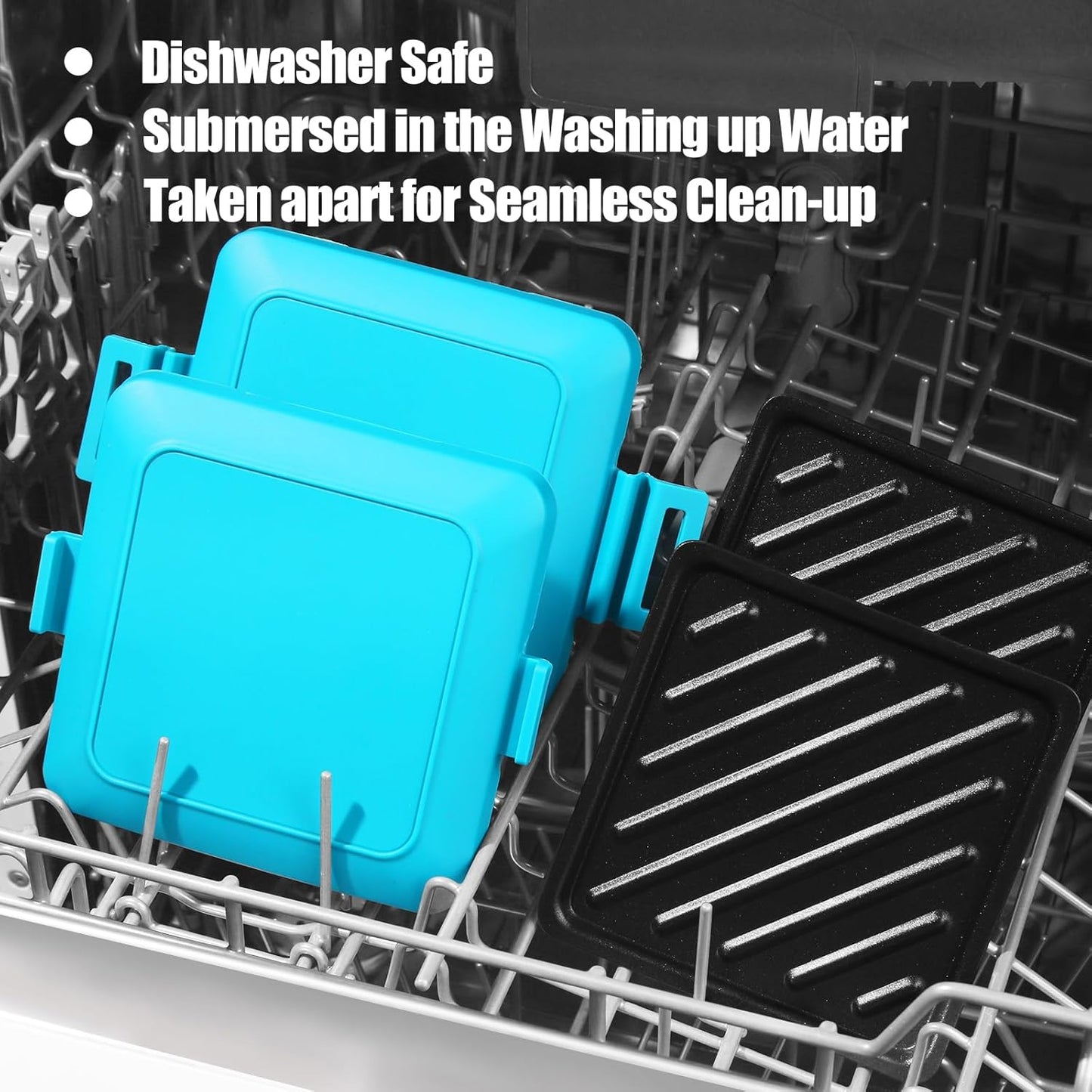 Toaster,Microwave Toaster, Sandwich Maker, Panini Maker, Dishwasher Safe,NO Electricity,Wireless,Time Saving,Fast,Toastie Safe in Microwave Oven(Blue, Microwave Sandwich Maker)