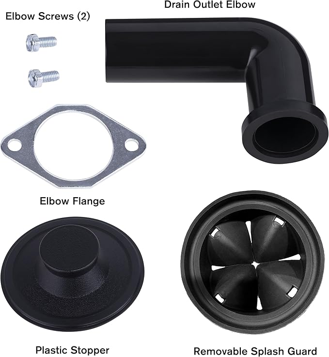 Eco Logic EL-7-DS-OR 7 Designer Series Food Waste Disposer with Oil Rubbed Bronze Sink Flange, 1/2 HP