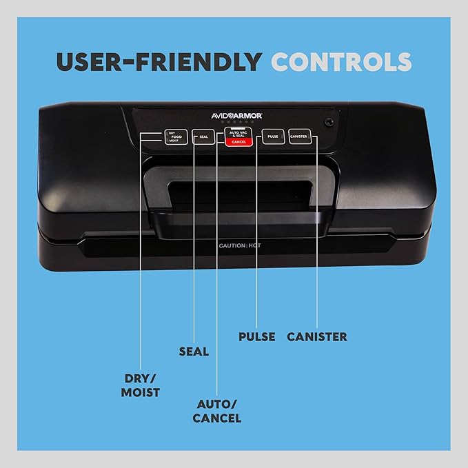 Avid Armor Vacuum Sealer Machine AVS7900, Vacuum Food Sealer for Food, Meat Sealers Vacuum Packing Machine, Compact Vacuum Sealers with 12-Inch Vaccum Sealer Bar