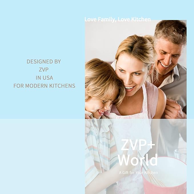 ZVP Plastic Cutting Boards for Kitchen, Flexible Cutting Mats, Gradient Blue Chopping Boards with Food Icon, Non-Slip, Non Porous, BPA Free, Dishwasher Safe