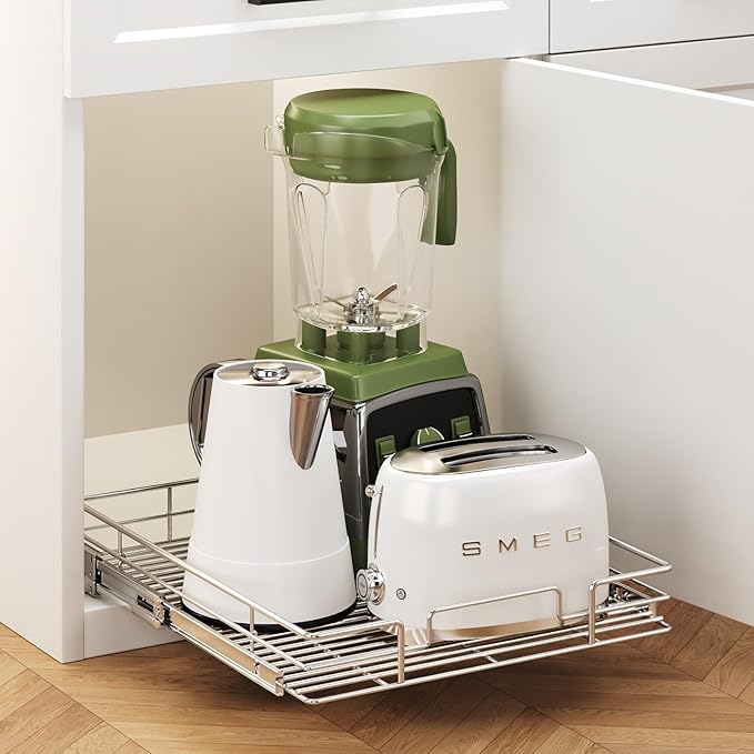 Pull Out Cabinet Organizer 19½" W x 21½" D, Heavy Duty Cabinet Pull Out Shelves, Slide Out Drawers Organization for Kitchen Cabinets Bathroom