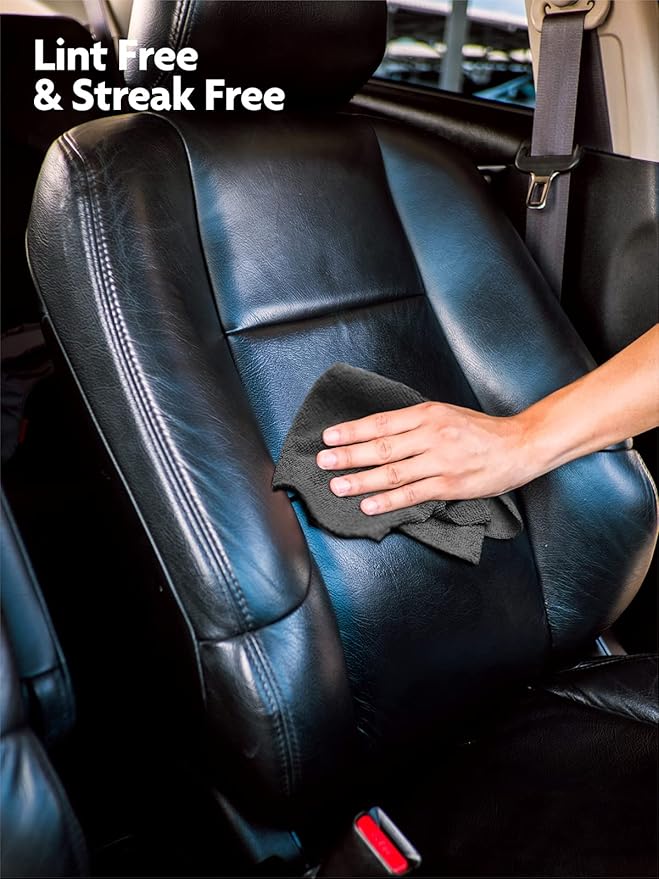 Fantasticlean Microfiber Cleaning Cloth Roll -40 Pack, Tear Away Microfiber Towels, 12" x 12", Reusable, Washable, Scratch Free, Ultra Absorbent for Car, Home Supplies, Shop (DimGrey)