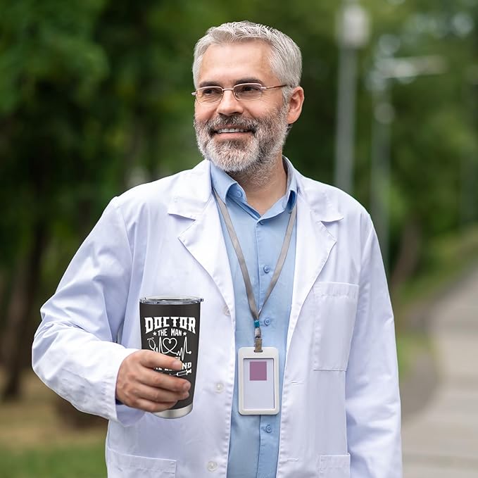 Doctor Gifts for Men - Male Doctor Appreciation Gifts - Birthday/Christmas Gift for Doctors - Retirement Gift for Doctors, 20 oz Insulation Stainless Steel Tumbler