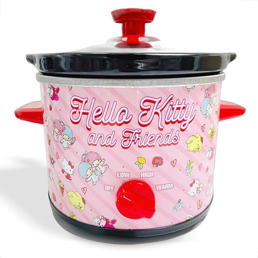 Uncanny Brands Hello Kitty & Friends 2qt Slow Cooker - Cook With Your Favorite Kitty & Friends