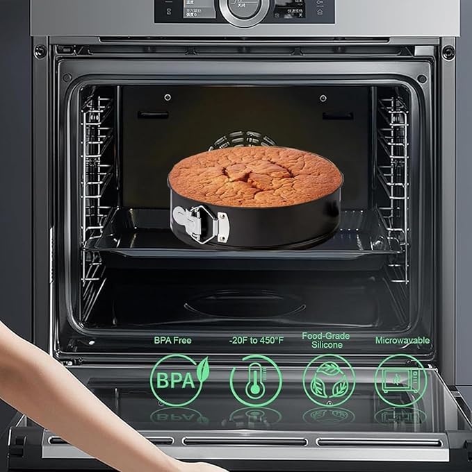 4 inch springform pan for cheesecake, Nonstick, Leak-proof Cheesecake Pans for Baking cakes, Cheese Cake & Pies with Removable Bottom - Easy to Clean