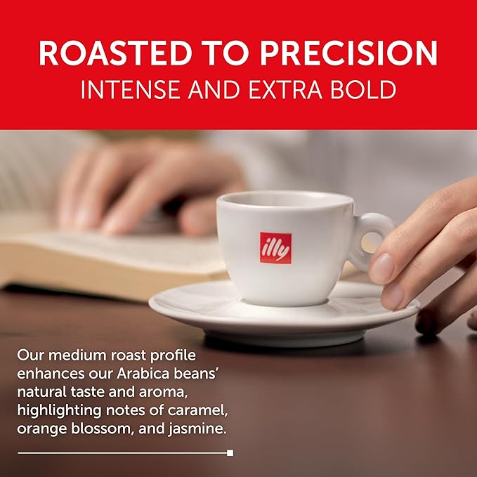 illy Aluminum Espresso Coffee Pods - Compatible with Nespresso Machines - Classico Medium Roast - Mild & Balanced, Single Serve Capsules - 10 Count (Pack of 20)