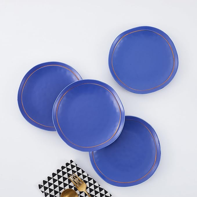 Stone Lain Clara 16-Piece Dinnerware Set Porcelain, Blue