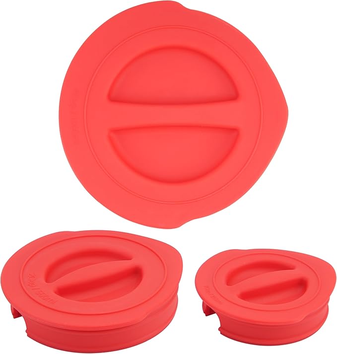 Silicone Replacement Lid Only Fit For Anchor Hocking 1-Cup, 2-Cup, 4-Cup Glass Measuring Cup, Reusable & Durable, Dishwasher, Microwave Safe (Cup not Included)