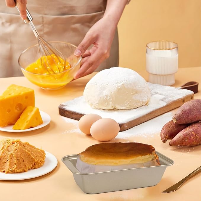 Mini Loaf Pans,12 Pack Loaf Pan for Baking Bread, Non Stick Small Banana Bread Tins 10 x 5.1 x 2.5 Inches, Carbon Steel Meatloaf Pan for Oven, Ideal for Baking Cakes, Tiny Loaf Tins, and Bread