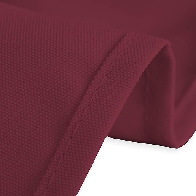 LinenTablecloth 70 x 120-Inch Rectangular Polyester Tablecloth Burgundy
