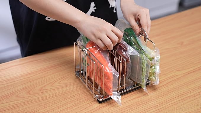 EVERIE Sous Vide Container 12 Quarts with Universal Silicone Lid and Sous Vide Rack Compatible with Anova All Models, Anova Nano, Chefsteps Joule, Instant Pot, Wancle Sous Vide Cookers