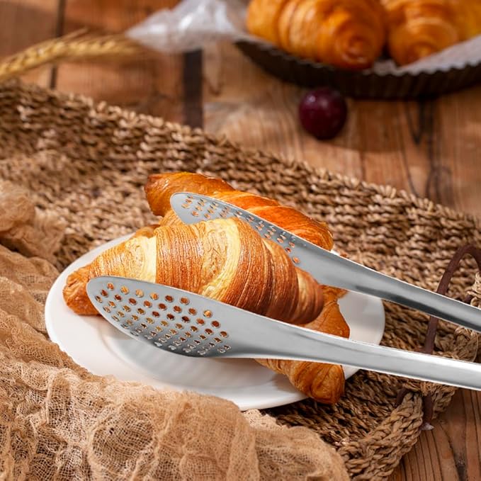 Large Serving Utensils,12 Pcs Stainless Steel Serving Set with Serving Spoons,Serving Fork,Serving Tongs,Polished Serving Utensil Set for Buffet Parties Home,Dishwasher Safe