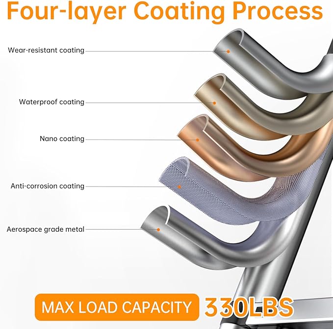 10.5ft Telescoping Ladder, Multi-Purpose Collapsible Ladder with Hook, Aluminum Extension Ladders for Home, Folding Telescoping Ladder for RV, Attic, Daily Use at Home, 330 lbs…