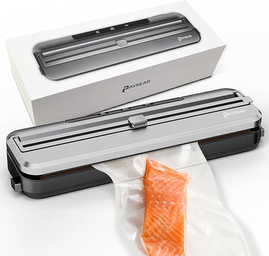 [2025 New] Vacuum Sealer Machine for Food, 4-in-1 Automatic Food Vacuum Sealer for Food Storage with Built-in Cutter & 30 Bags – Airtight Sealing Machine for Meat, Vegetables, Fruits, Snacks