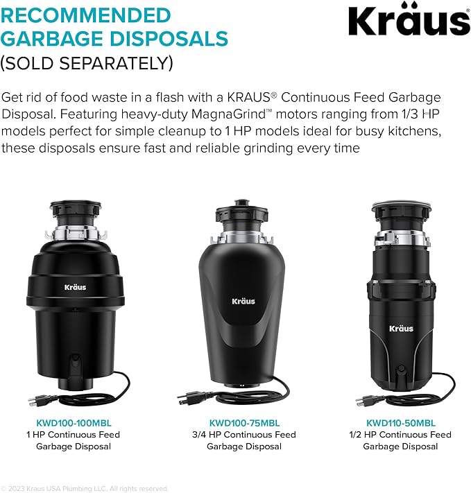 Kraus Kore 33-Inch Farmhouse Workstation with In Sink Dish Drying Rack, Stainless Steel Kitchen Sink Gun Metal Finish, KWF410-33/PGM