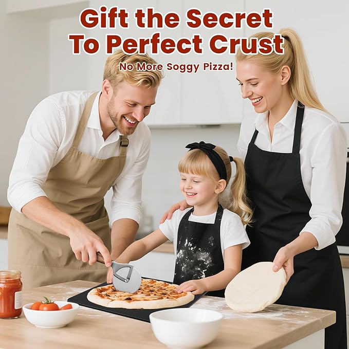 1MORE Pizza Steel for Oven,16"x13"Steel Pizza for Grill,1/4" Thick Pre-Seasoned Pizza Cooking Steels for Artisan Pizza, Bread, BBQ Restaurant-Quality Crisp Crust | Perfect for Oven Baked