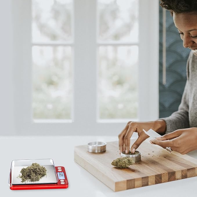 Fuzion Digital Scale .01 Gram Accuracy, 500g Mini Food Scales for Small Jewelry, Gold, Herb, Spice - Weight Gram and Oz