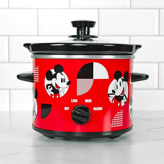 Uncanny Brands Disney Mickey Mouse 2qt Slow Cooker - Small Kitchen Appliance