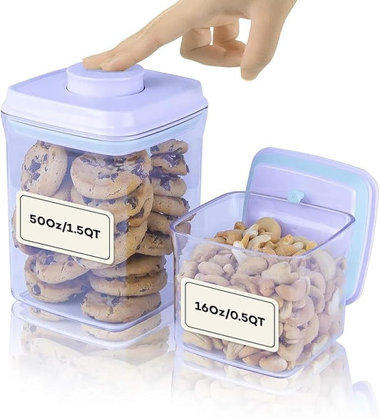 Bop Top | Airtight Meal Prep Containers with Lids | Food Storage Container Sets | Snack and Overnight Oats Fridge Organizer | Pantry and Kitchen Organization