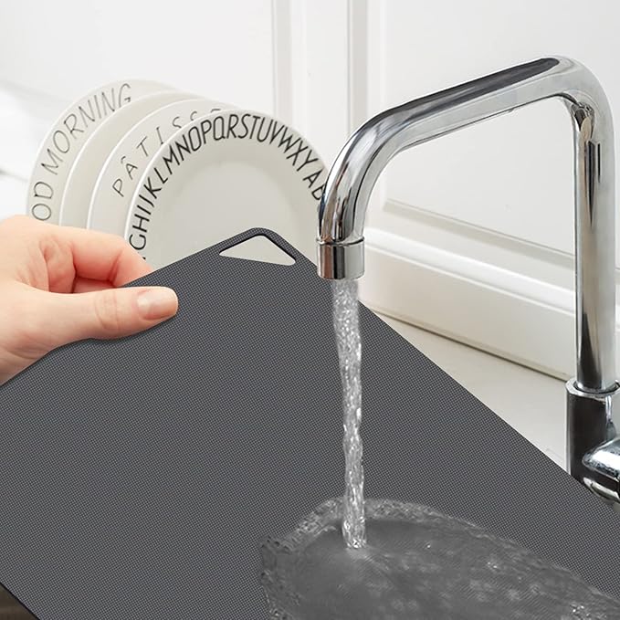 WK Flexible Plastic Cutting Boards for Kitchen, Cutting Board Mats Set of 5, Nonslip Cutting Board for Meat, Thin Cutting Sheets with Hole, Dishwasher Safe, BPA Free, 14.5x11.5"