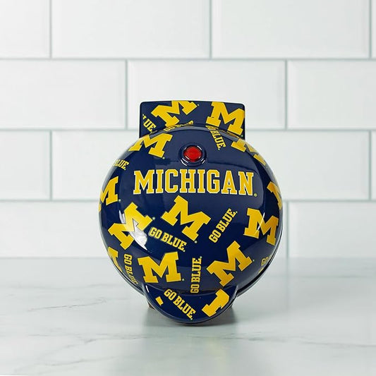 Uncanny Brands Michigan Wolverines Mini Waffle Maker - Small Kitchen Appliance